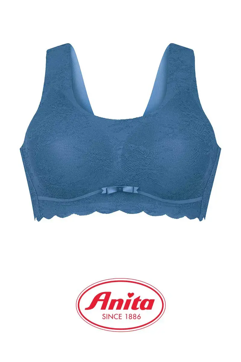 Esssential Lace Bralette in blau von Anita