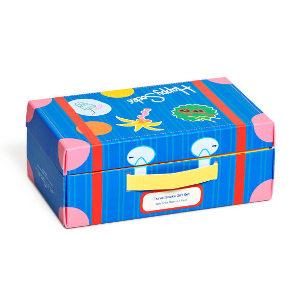 Happy Socks - Kids Travel Geschenk Box - 3 Paar