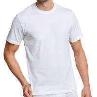 Schiesser American T-Shirt Rundhals - 008150 - 2er Pack (L  Weiß)