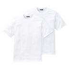 Schiesser American T-Shirt Rundhals - 008150 - 2er Pack (XL  Weiß)