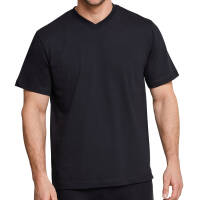 Schiesser American T-Shirt V-Ausschnitt - 008151 - 2er Pack (S  Schwarz)
