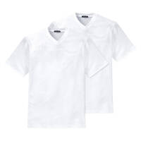 Schiesser American T-Shirt V-Ausschnitt - 008151 - 2er Pack (M  Weiß)