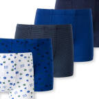 Schiesser - Kids Boys -95/5 Organic Cotton - Shorts / Pants - 5er Pack (92  Blau/Grau gemustert)