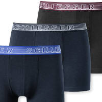 Schiesser - Teens Boys - 95/5 Organic Cotton - Shorts / Pants - 3er Pack (140  Blau)