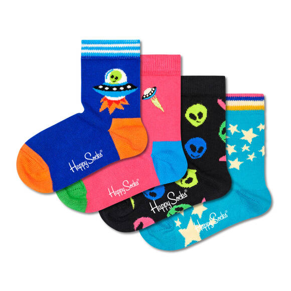 Happy Socks - Kids Space Geschenk Box - 4 Paar