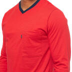 Ammann - Organic Cotton - Schlafanzug Langarm (106  Rot)