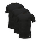 Adidas - Active Core Cotton - Unterhemd / Shirt Kurzarm - 3er Pack (3XL  Schwarz)