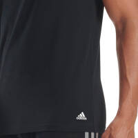 Adidas - Active Core Cotton - Unterhemd / Shirt Kurzarm - 3er Pack (XXL  Schwarz)