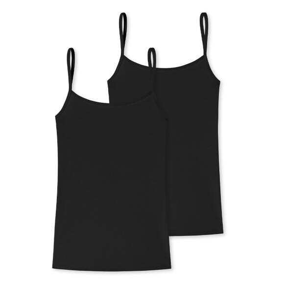 uncover by Schiesser - Cotton - Spaghetti Top - 2er Pack