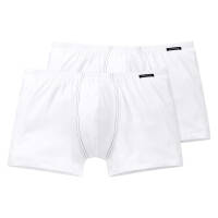 Schiesser Cotton Essential Shorts - 205222 - 2er Pack (7  Weiß)