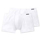 Schiesser Cotton Essential Shorts - 205222 - 2er Pack (8  Weiß)