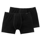 Schiesser Cotton Essential Shorts - 205222 - 2er Pack (6  Schwarz)