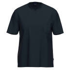 Ammann - Organic Cotton - Mix & Match - Schlafanzug-Shirt mit V-Ausschnitt kurzarm (4XL  Dunkelblau)