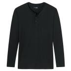 Schiesser - Mix & Relax Basic - Schlafanzug Shirt langarm mit Knopfleiste - 163837